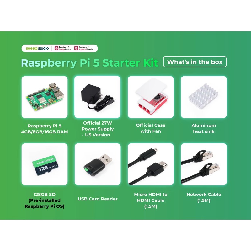 5 Starter-Kit - 4GB/8GB/16GB R – Raspberry Pi 5 8Gb Kit Bewertung und Preis